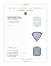 1.29 Ct. Yellow Sapphire from Ceylon (Sri Lanka) 3 D Scan Report