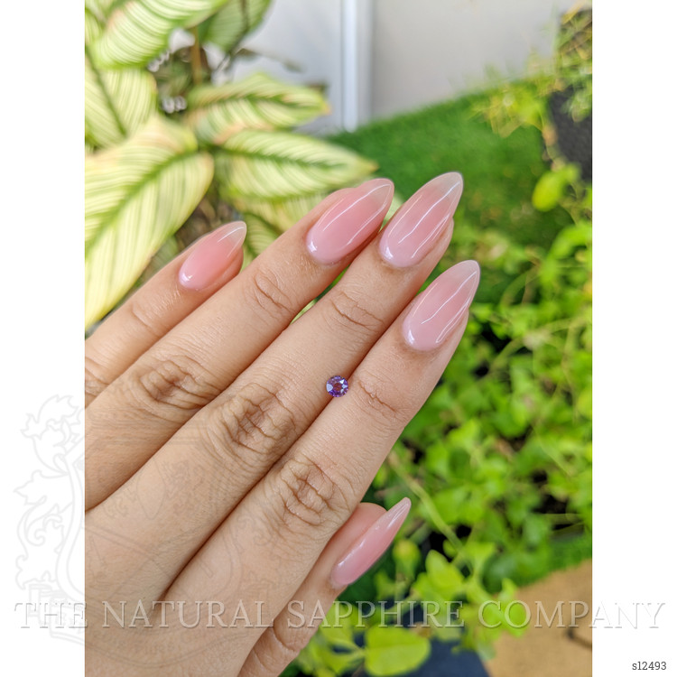 0.22 Ct. Purple Sapphire from Ceylon (Sri Lanka)