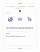 0.32 Ct. Blue Sapphire from Ceylon (Sri Lanka) Appraisal