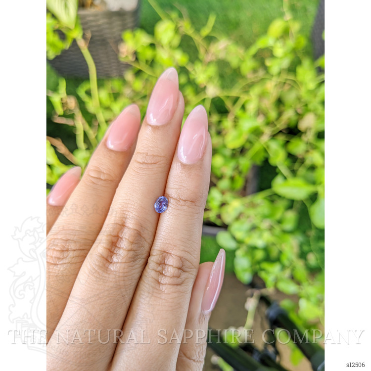 0.35 Ct. Violet Sapphire from Ceylon (Sri Lanka)