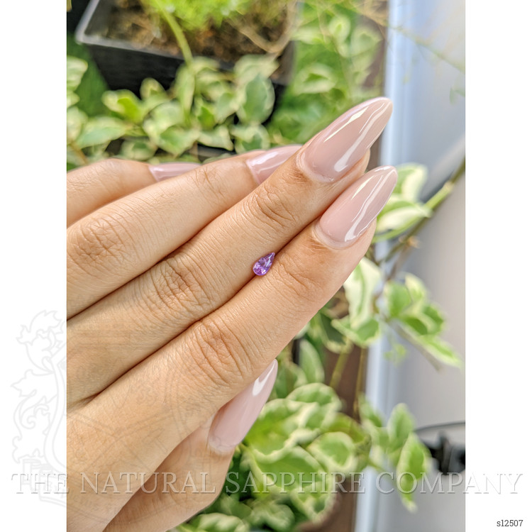0.33 Ct. Pinkish Purple Sapphire from Ceylon (Sri Lanka)