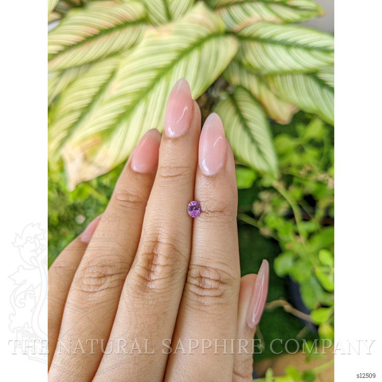 0.34 Ct. Pinkish Purple Sapphire from Ceylon (Sri Lanka)