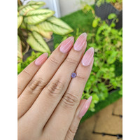 0.34 Ct. Bluish Purple Sapphire from Ceylon (Sri Lanka) Life Style