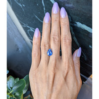 3.73 Ct. Blue Sapphire from Ceylon (Sri Lanka) Life Style