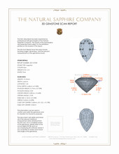 2.31 Ct. Blue Sapphire from Ceylon (Sri Lanka) 3 D Scan Report