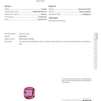 3.02 Ct. Pink Sapphire from Madagascar Scan Report