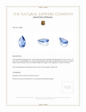 0.51 Ct. Blue Sapphire from Ceylon (Sri Lanka) Appraisal