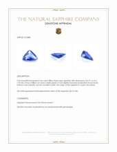 0.44 Ct. Blue Sapphire from Ceylon (Sri Lanka) Appraisal
