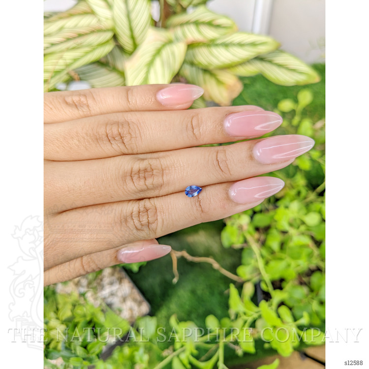 0.34 Ct. Blue Sapphire from Ceylon (Sri Lanka)