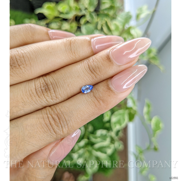 0.37 Ct. Blue Sapphire from Ceylon (Sri Lanka)