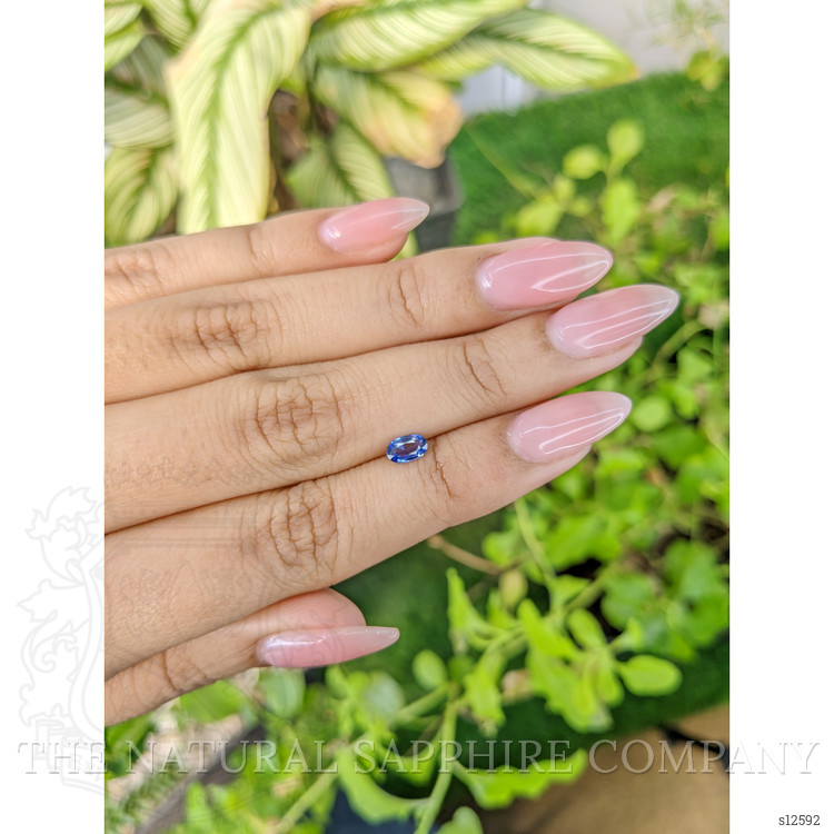 0.41 Ct. Blue Sapphire from Ceylon (Sri Lanka)