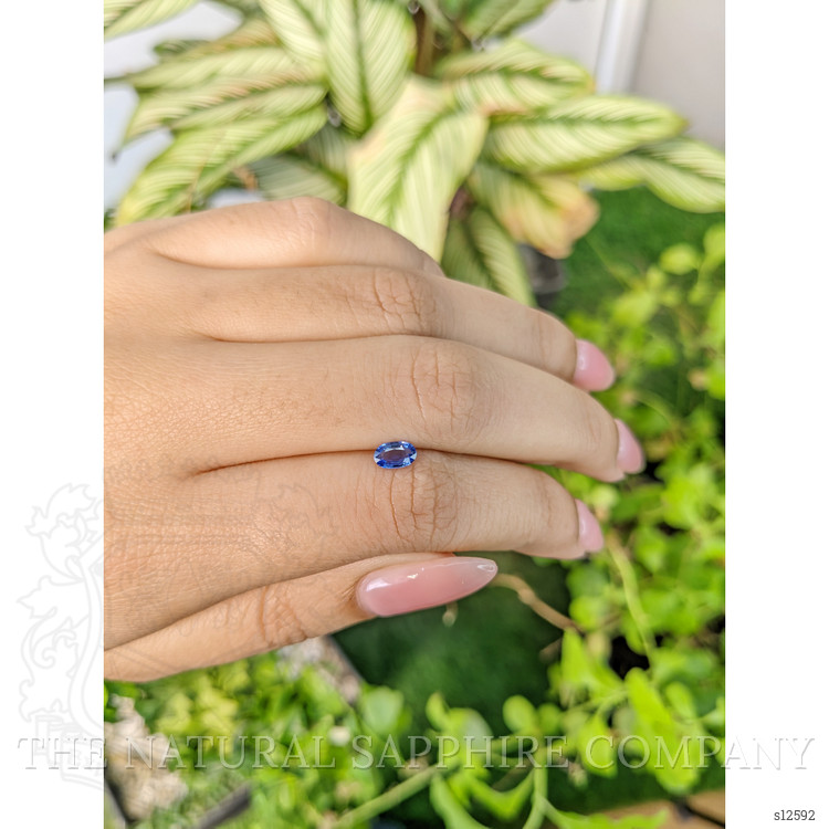 0.41 Ct. Blue Sapphire from Ceylon (Sri Lanka)