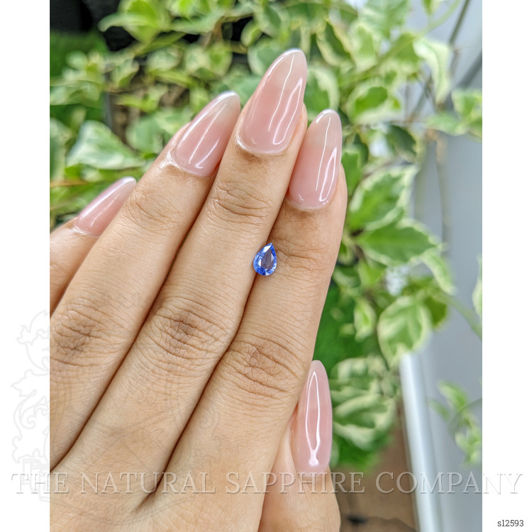 0.39 Ct. Blue Sapphire from Ceylon (Sri Lanka)