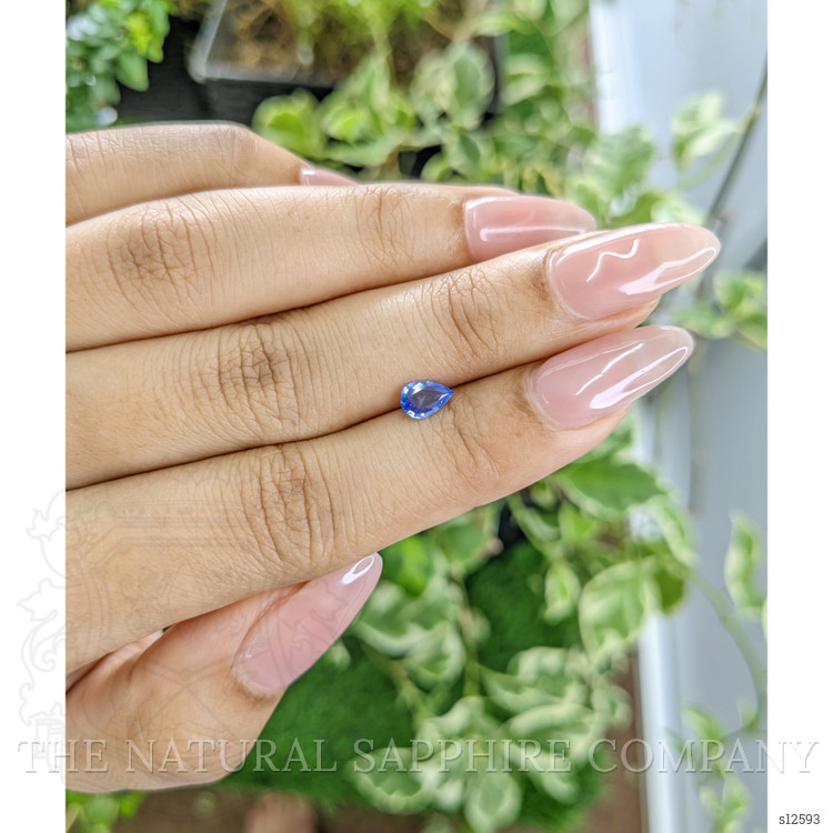 0.39 Ct. Blue Sapphire from Ceylon (Sri Lanka)