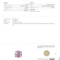 7.31 Ct. Padparadscha Sapphire from Ceylon (Sri Lanka) Scan Report