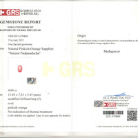 4.09 Ct. Sapphire from Madagascar Scan Report