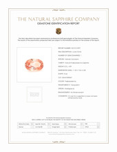 4.09 Ct. Padparadscha Sapphire from Madagascar Scan Report