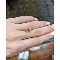 3.51 Ct. Padparadscha Sapphire from Ceylon (Sri Lanka) Life Style
