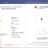 1.52 Ct. Sapphire from Burma (Myanmar) Scan Report