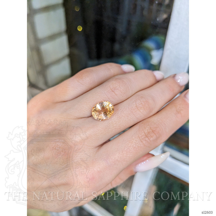 6.20 Ct. Peach Sapphire from Ceylon (Sri Lanka)