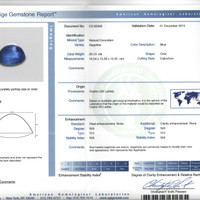 25.13 Ct. Sapphire from Ceylon (Sri Lanka) Scan Report