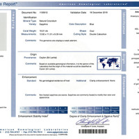 15.21 Ct. Blue Cabochon Sapphire from Ceylon (Sri Lanka) Scan Report