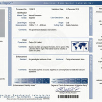 15.21 Ct. Blue Cabochon Sapphire from Ceylon (Sri Lanka) Scan Report