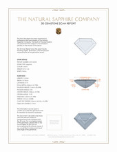 1.66 Ct. Sapphire from Ceylon (Sri Lanka) 3 D Scan Report