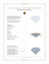 1.66 Ct. Yellow Sapphire from Ceylon (Sri Lanka) 3 D Scan Report