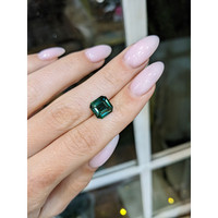 4.10 Ct. Bluish Green Sapphire from Madagascar Life Style