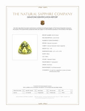 1.03 Ct. Yellowish Green Sapphire from Montana Scan Report