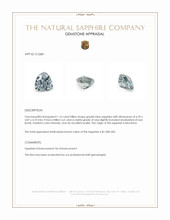 1.16 Ct. Greyish Blue Sapphire from Montana Appraisal