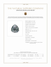 1.19 Ct. Greyish Blue Sapphire from Montana Scan Report
