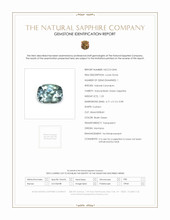 1.23 Ct. Bluish Green Sapphire from Montana Scan Report