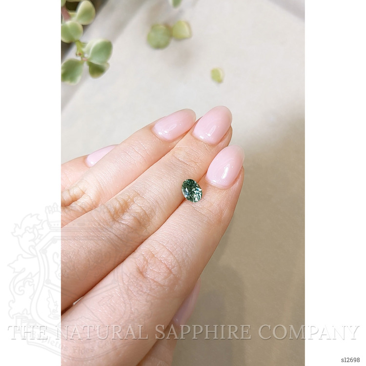 1.24 Ct. Bluish Green Sapphire from Montana