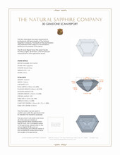 1.24 Ct. Sapphire from Montana 3 D Scan Report