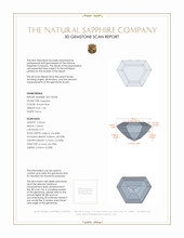 1.24 Ct. Greyish Blue Sapphire from Montana 3 D Scan Report