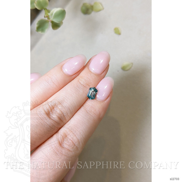 1.26 Ct. Greenish Blue Sapphire from Montana