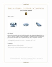 1.26 Ct. Greyish Blue Sapphire from Montana Appraisal