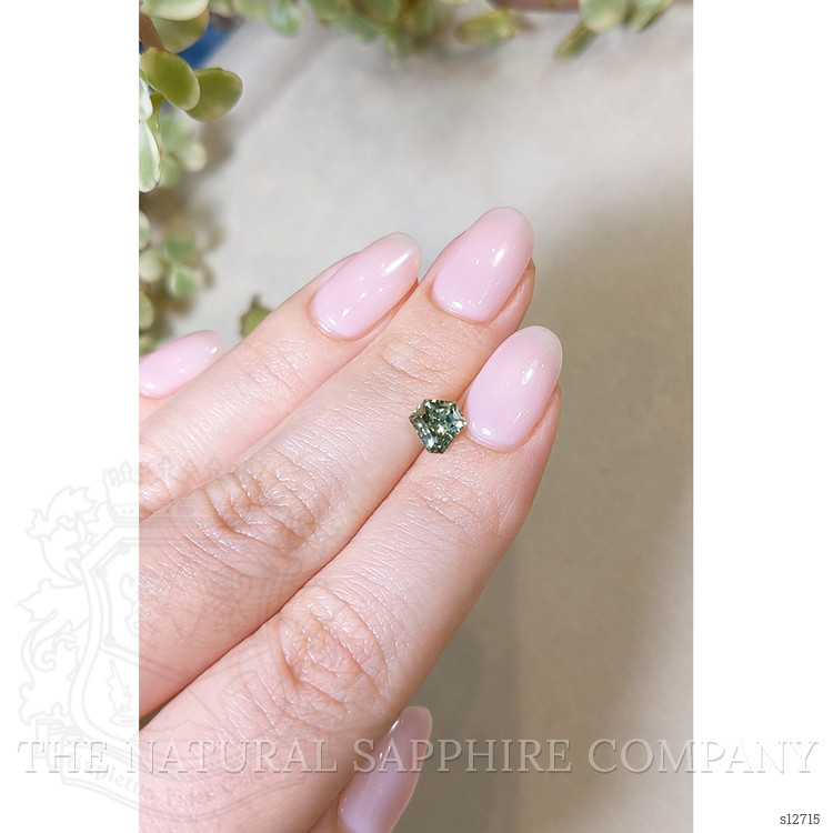 1.31 Ct. Green Sapphire from Montana