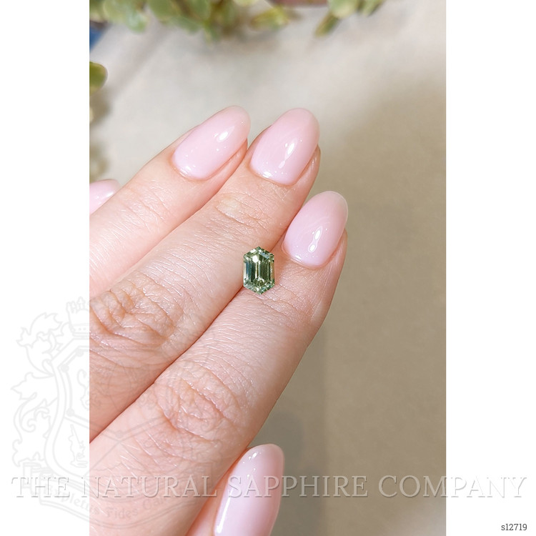 1.33 Ct. Green Sapphire from Montana