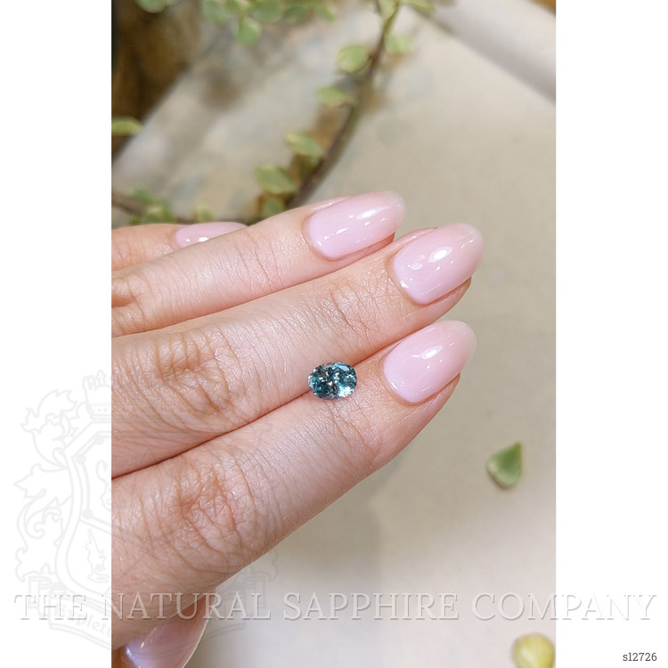 1.36 Ct. Greenish Blue Sapphire from Montana