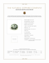1.40 Ct. Bluish Green Sapphire from Montana Scan Report