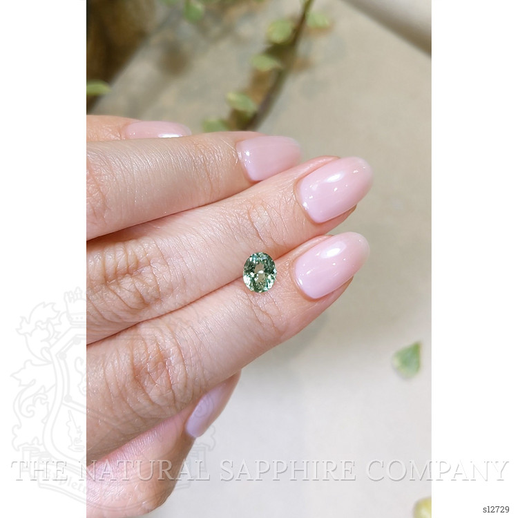 1.40 Ct. Bluish Green Sapphire from Montana