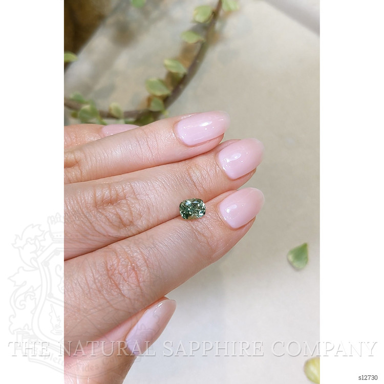 1.41 Ct. Bluish Green Sapphire from Montana