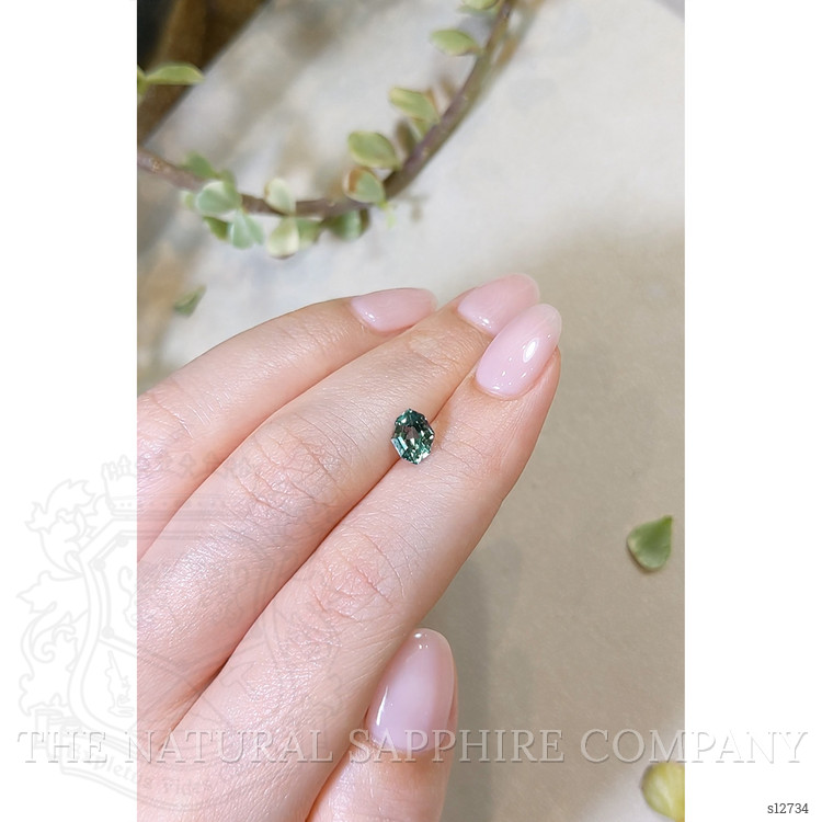 1.46 Ct. Bluish Green Sapphire from Montana