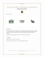 1.53 Ct. Bluish Green Sapphire from Montana Appraisal