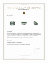 1.54 Ct. Bluish Green Sapphire from Montana Appraisal