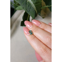 1.54 Ct. Bluish Green Sapphire from Montana Life Style