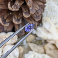 0.58 Ct. Bluish Purple Sapphire from Ceylon (Sri Lanka) Life Style
